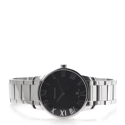 Tiffany Stainless Steel 37mm Atlas 2-Hand Quartz Watch Black 3 of 6
