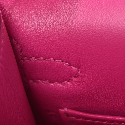 Hermes Epsom Mini Kelly Sellier 20 Rose Pourpre 15 of 23