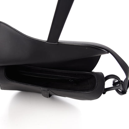 Christian Dior Ultra Matte Calfskin Saddle Bag Black 5 of 9