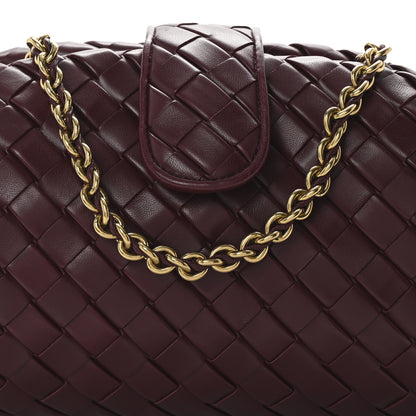 Bottega Veneta Nappa Intrecciato Teen The Lauren 1980 Clutch With Chain Barolo 9 of 11