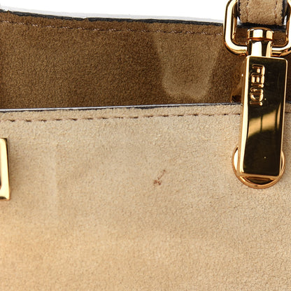 Fendi Suede Patent Gradient Marquetry Iconic Clutch Multicolor 9 of 11