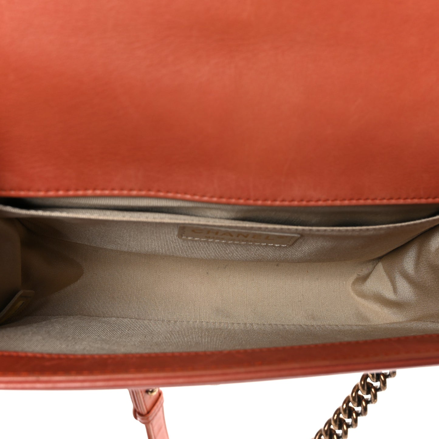 Calfskin Medium Boy Flap Brown