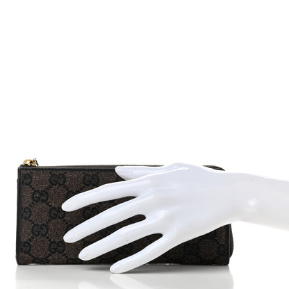 Gucci Metallic Monogram Zip Around Wallet Brown 2 of 10