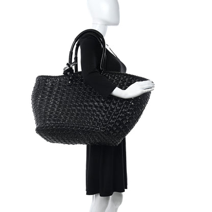 Balenciaga Faux Calfskin XL Bistro Basket Black 2 of 9
