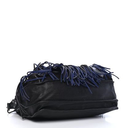 Proenza Schouler Lambskin Fringe Medium PS1 Satchel Black 4 of 12