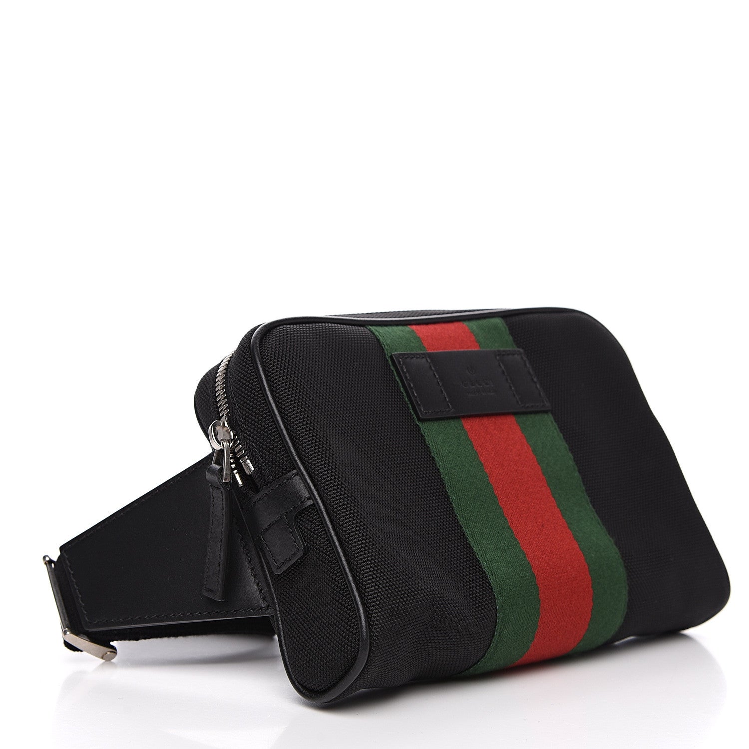 Gucci Canvas Web Slim Belt Bag Black 3 of 9