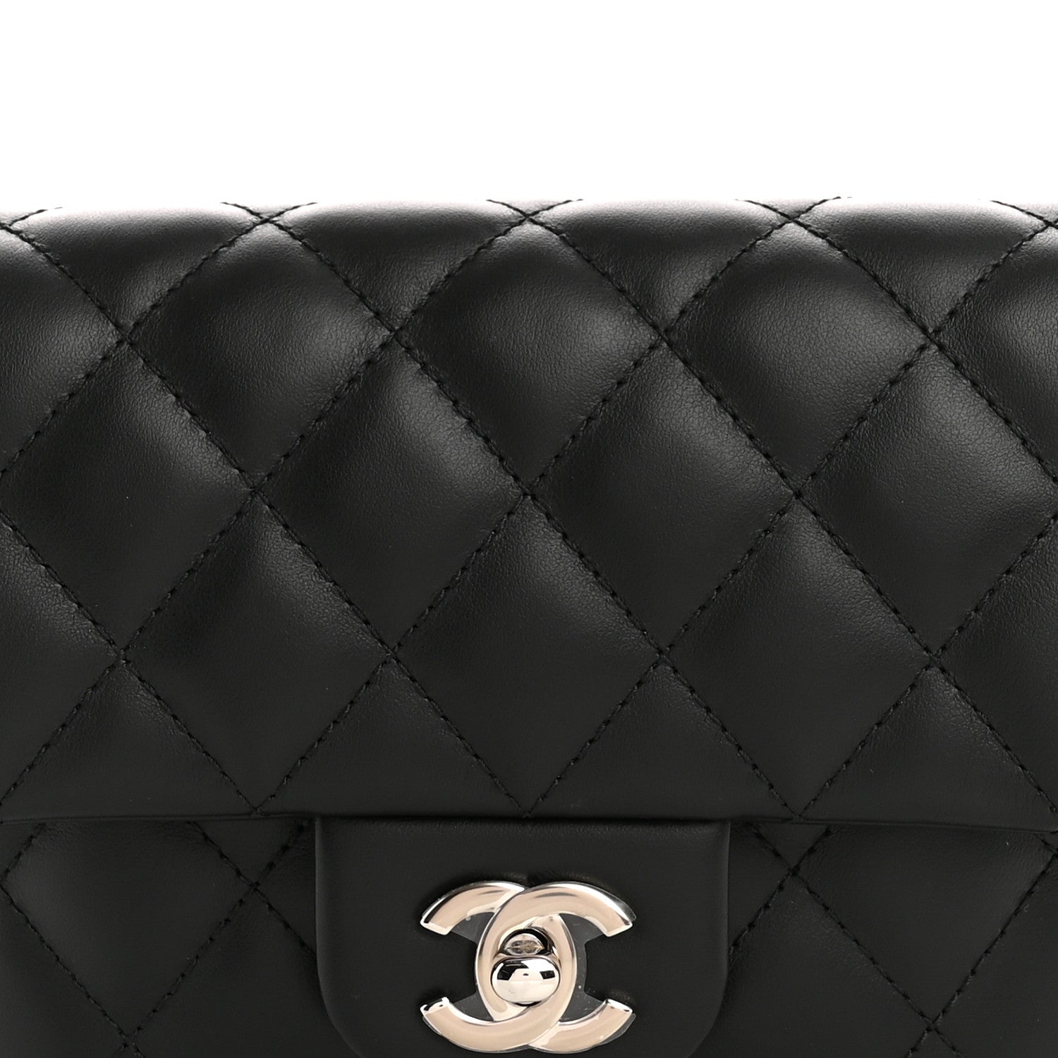 Chanel Calfskin Quilted CC Uniform Flap Belt Bag Black 8 of 10
