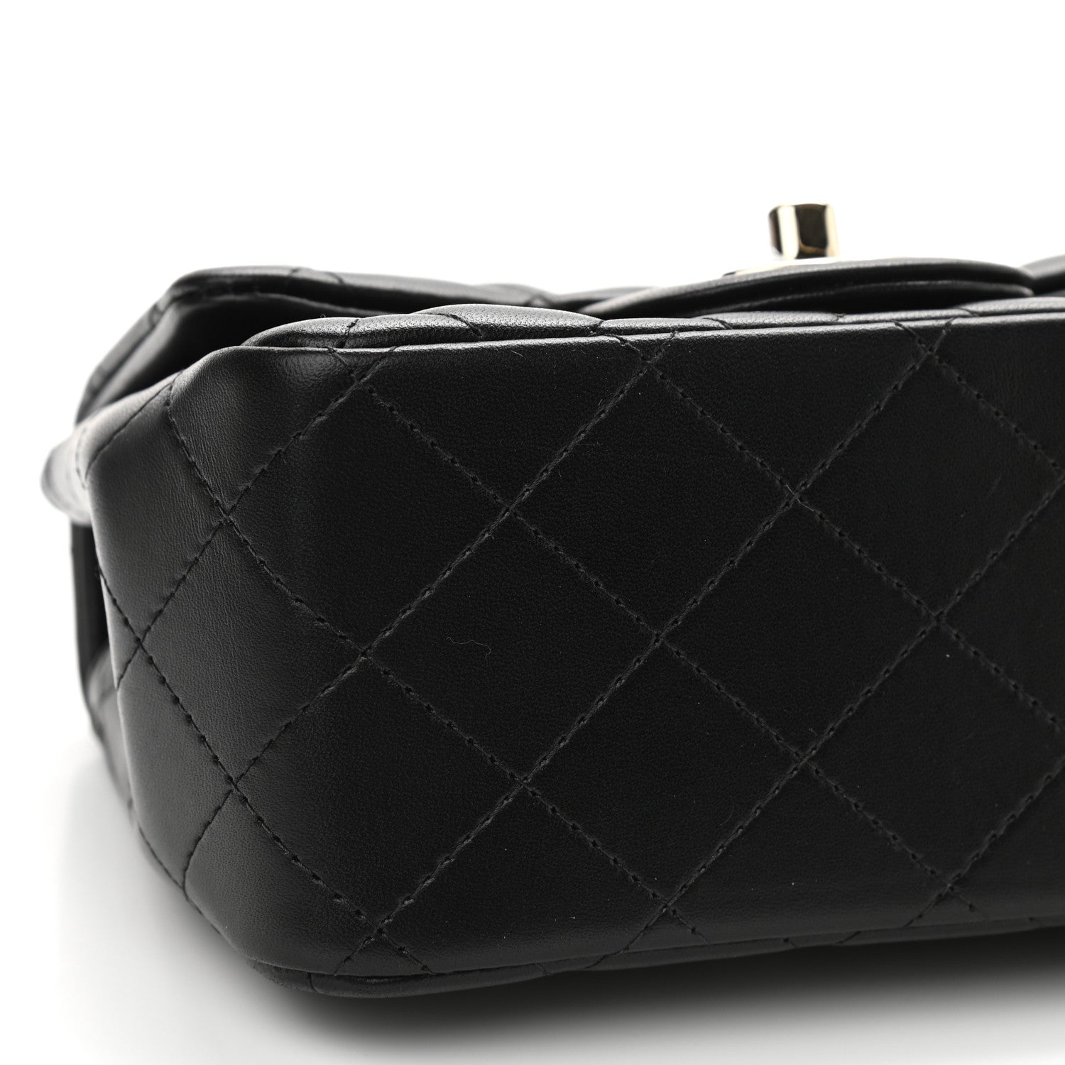 Chanel Lambskin Quilted Mini Square Flap Black 9 of 11