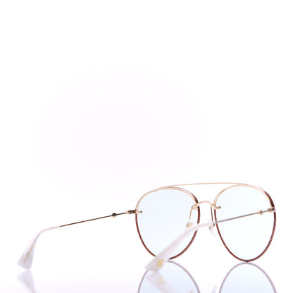 Gucci Glitter Aviator Sunglasses GG0351S Red 4 of 8