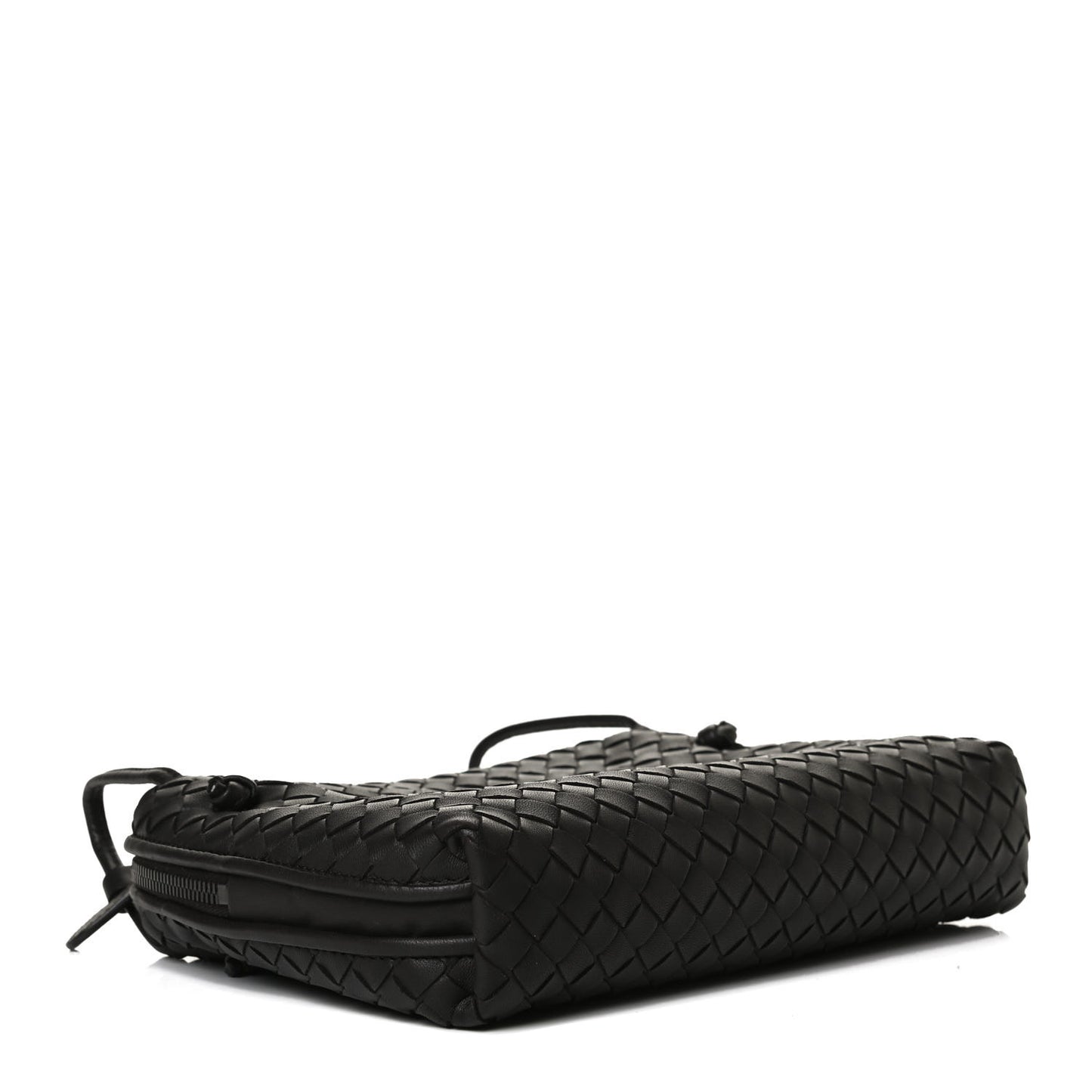 Nappa Intrecciato Nodini Bag Ebano