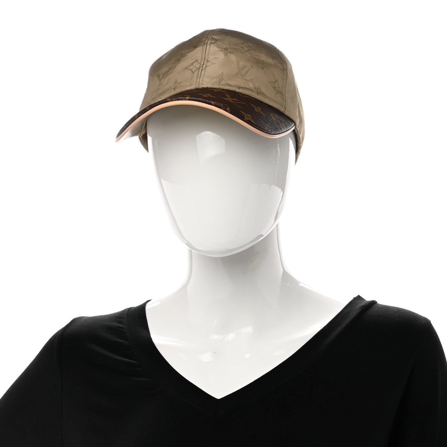 Louis Vuitton Monogram Polyester Silk LV Get Ready Cap M Beige 2 of 8