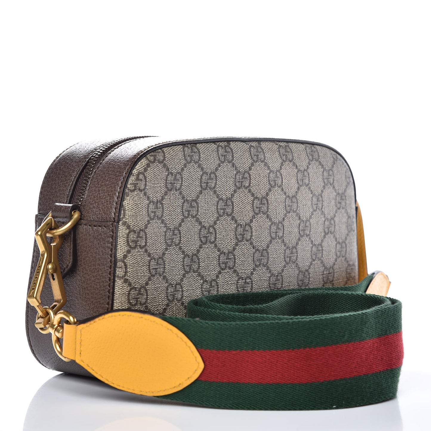 GG Supreme Monogram Web Neo Vintage Shoulder Bag Beige New Acero Crop
