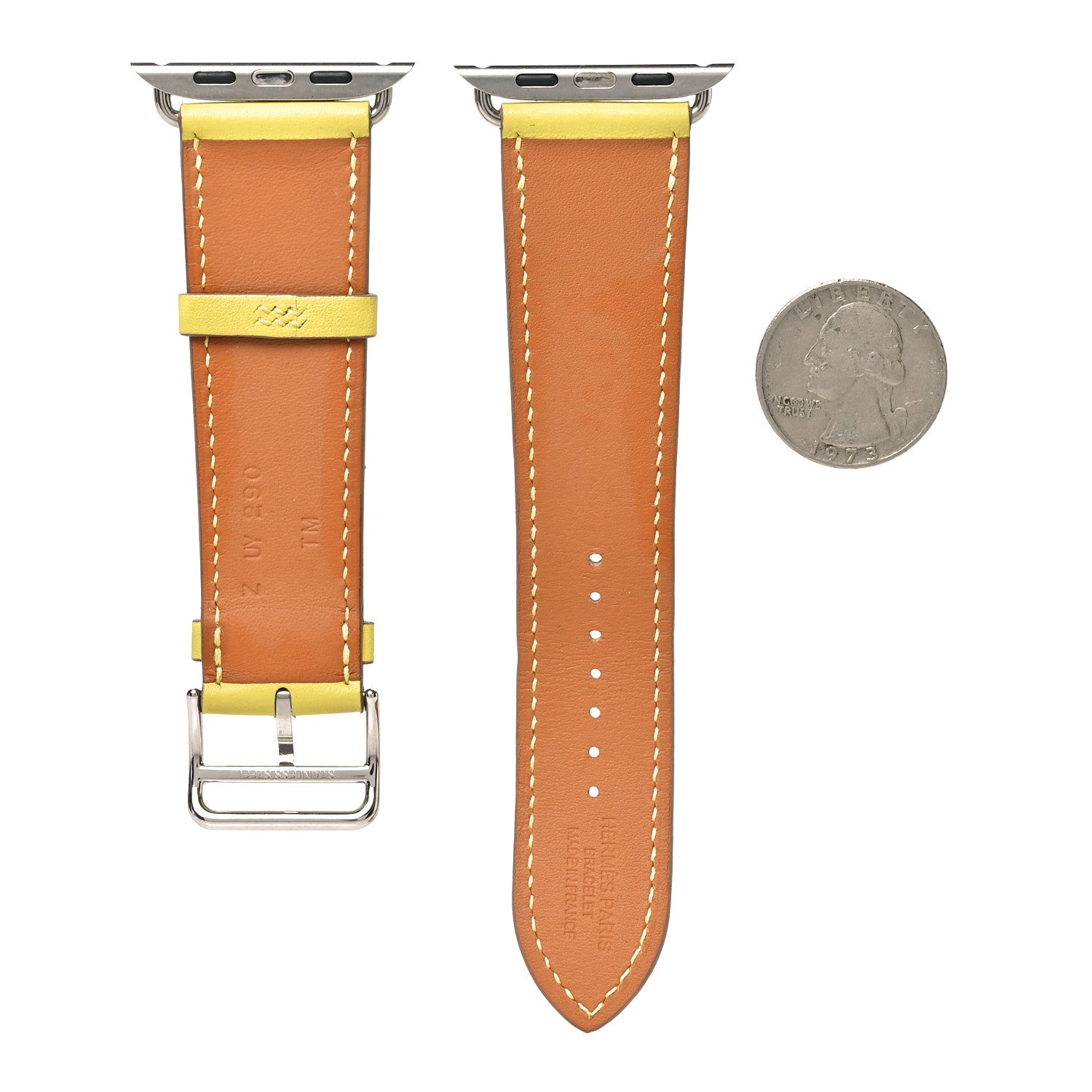 Hermes Swift 44mm Apple Watch Single Tour Band Lime 2 of 5