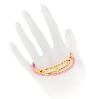 Hermes Swift Roulis Double Tour Bracelet T3 Rose Sakura 2 of 6