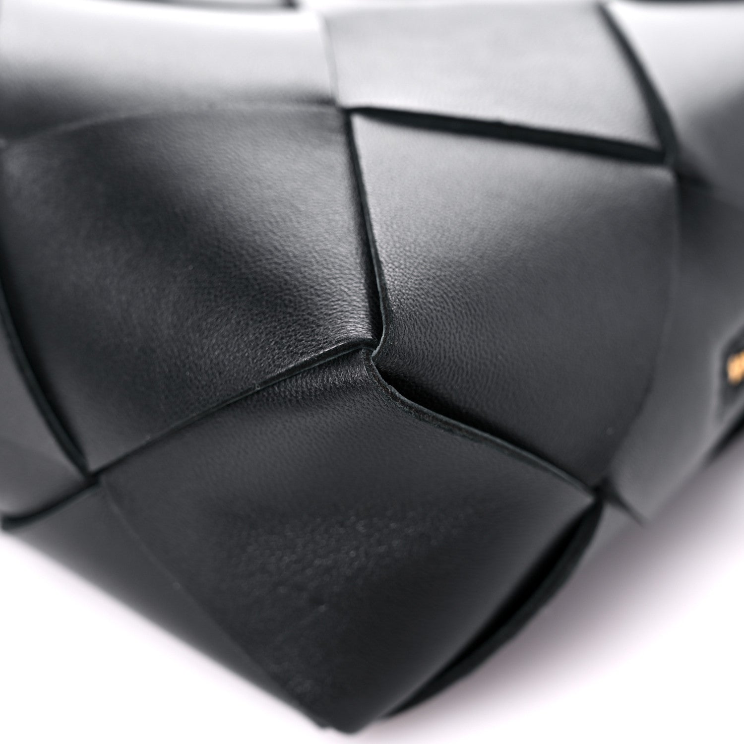 Bottega Veneta Lambskin Intreccio Small Cassette Camera Bag Black 8 of 10
