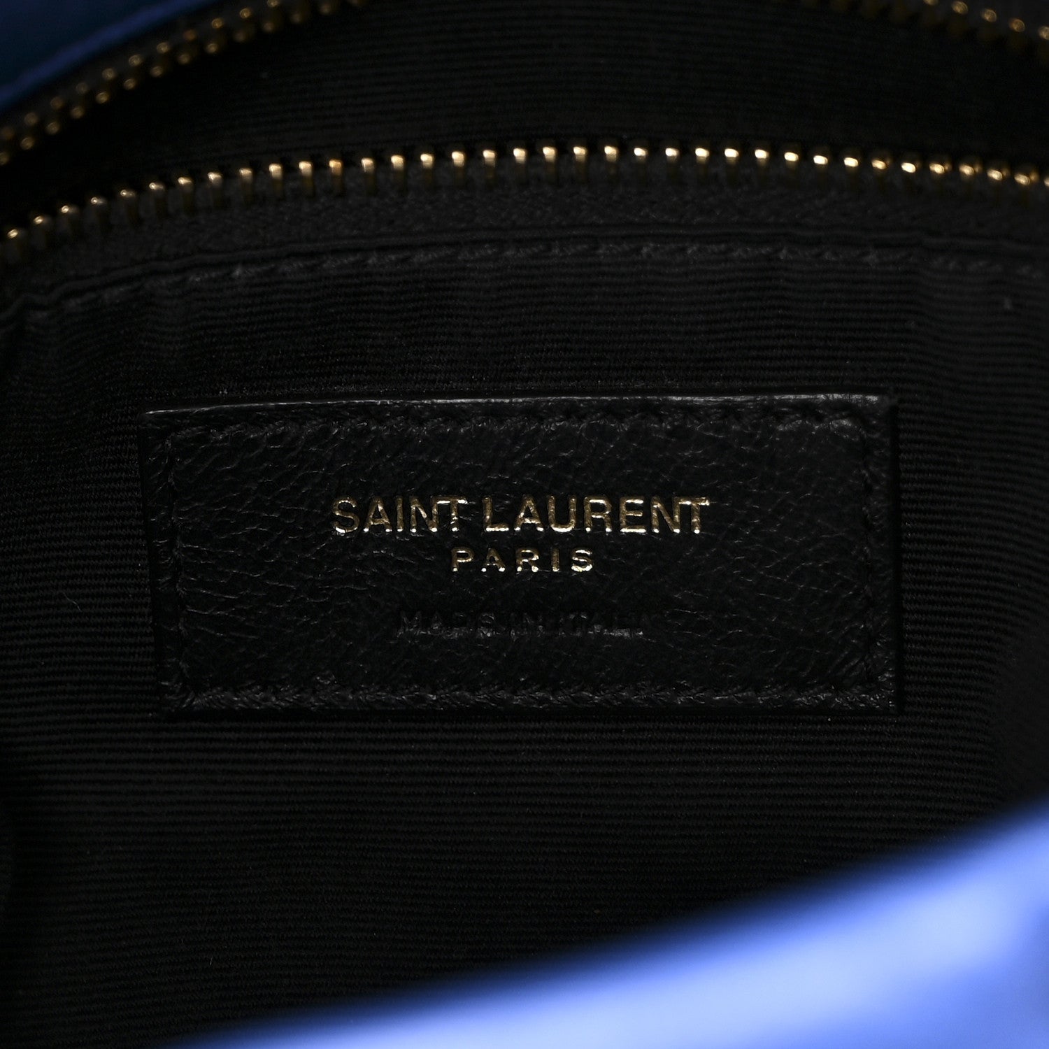 Saint Laurent Lambskin Quilted Small Loulou Puffer Monogram Chain Satchel Majorele Blue 6 of 10