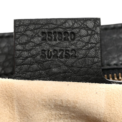 Gucci Calfskin Medium 1973 Chain Shoulder Bag Black 7 of 11