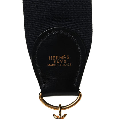 Hermes Toile Box Shoulder Strap Black 3 of 5