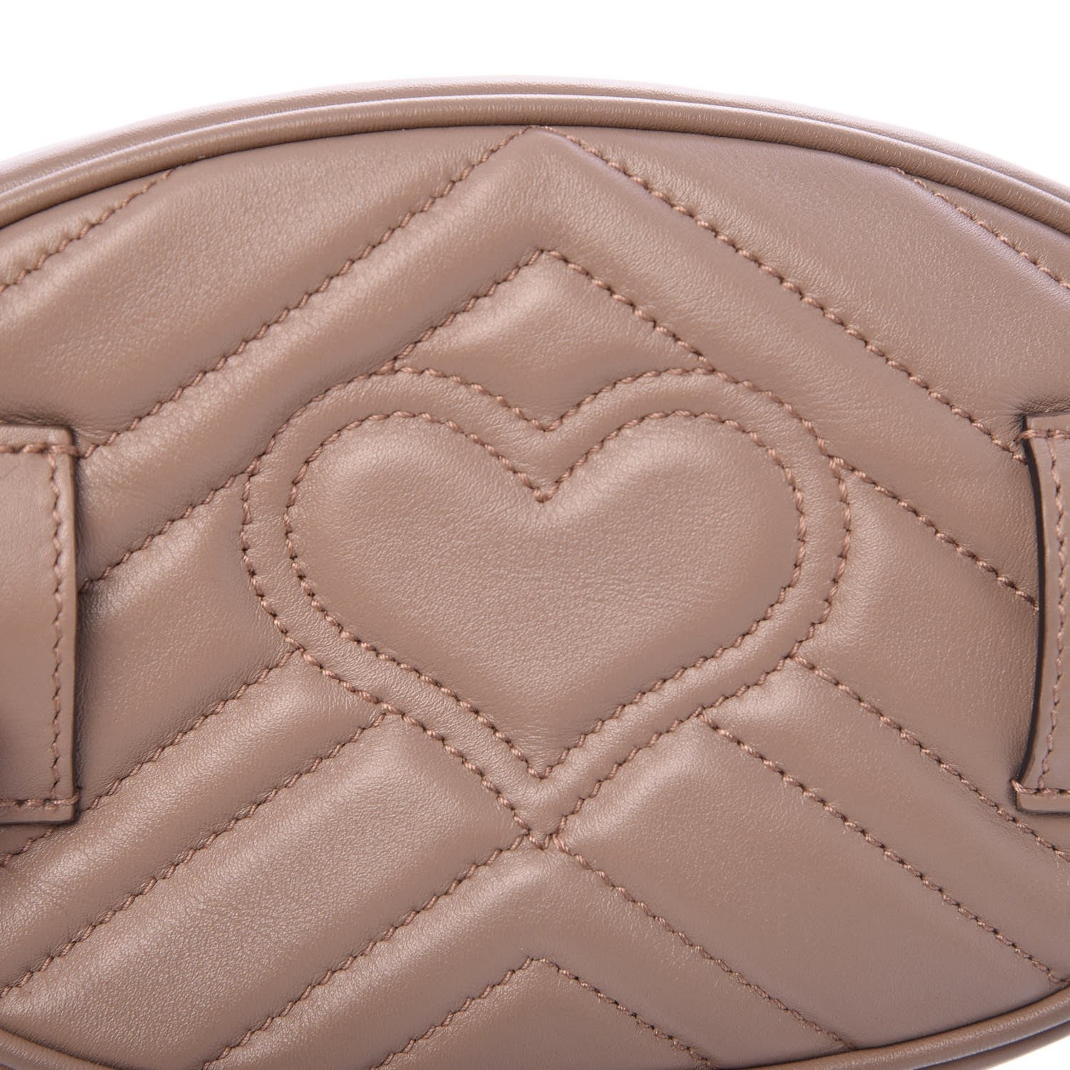 Gucci Calfskin Matelasse GG Marmont Belt Bag 85 34 Porcelain Rose 12 of 13