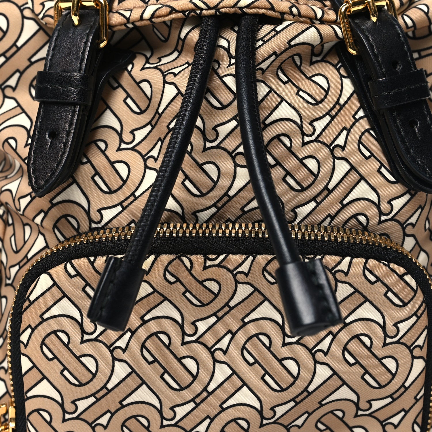Burberry Nylon Monogram Medium Rucksack Backpack Beige 7 of 10