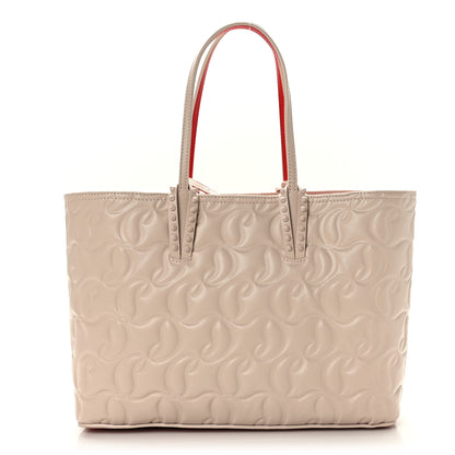 Christian Louboutin Nappa Embossed East West Cabata Tote Leche 1 of 10