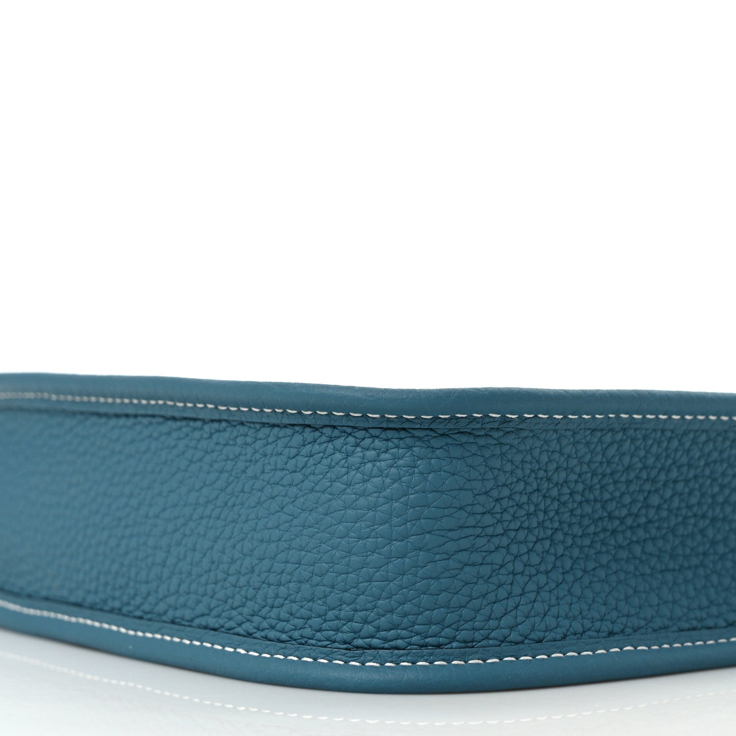 Hermes Taurillon Clemence Evelyne TPM New Blue Jean 8 of 9