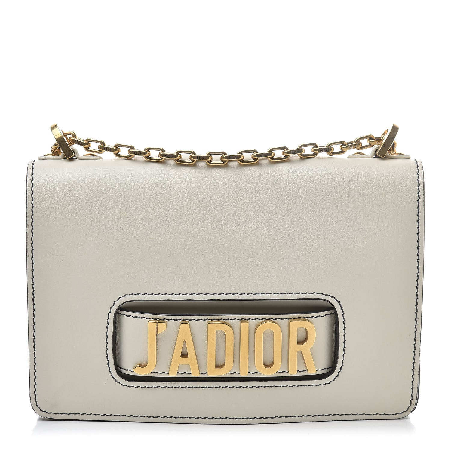 Christian Dior Calfskin J'Adior Chain Flap Bag Off White 1 of 13