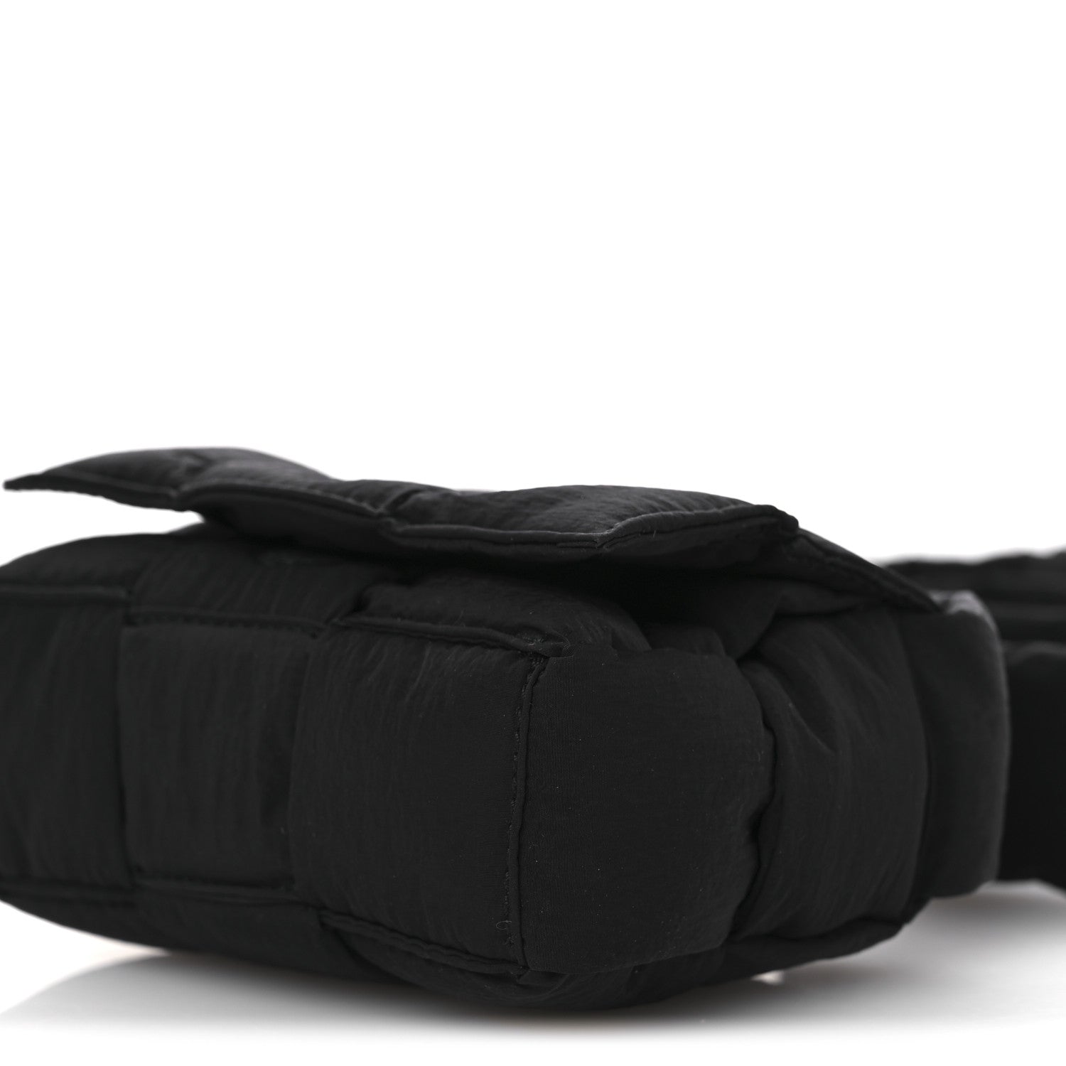 Bottega Veneta Nylon Intrecciato Padded Tech Candy Cassette Bag Black 10 of 10