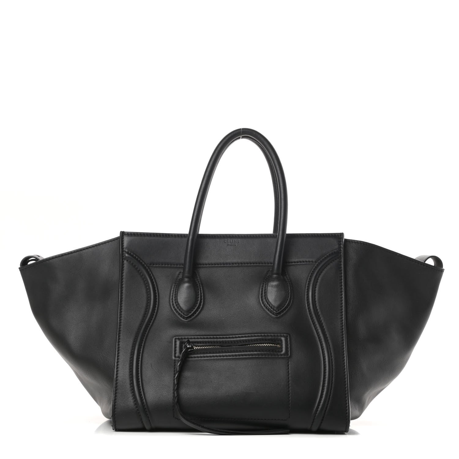 Celine Smooth Calfskin Medium Phantom Luggage Black 1 of 17