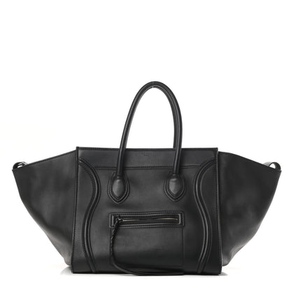 Celine Smooth Calfskin Medium Phantom Luggage Black 1 of 17
