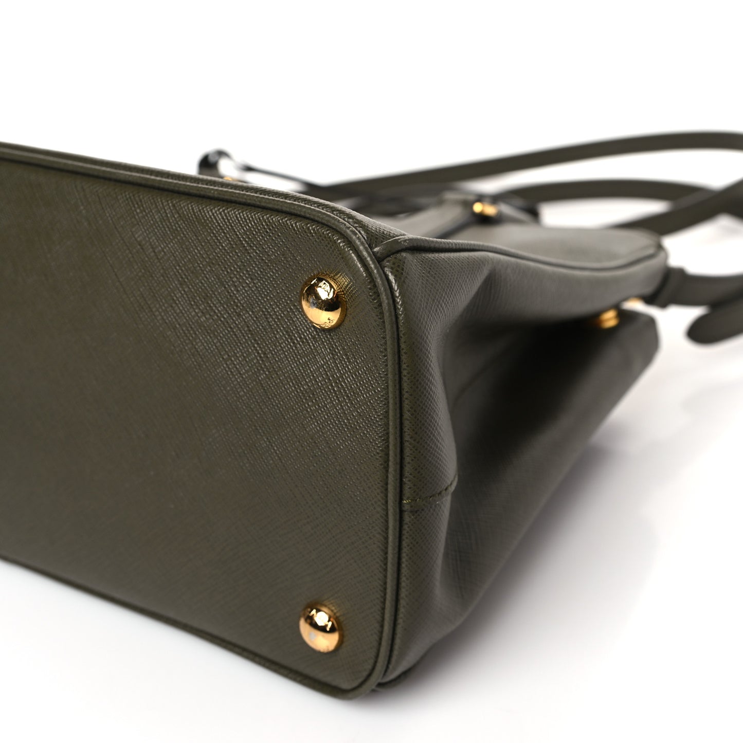 Saffiano Small Galleria Double Zip Tote Militare