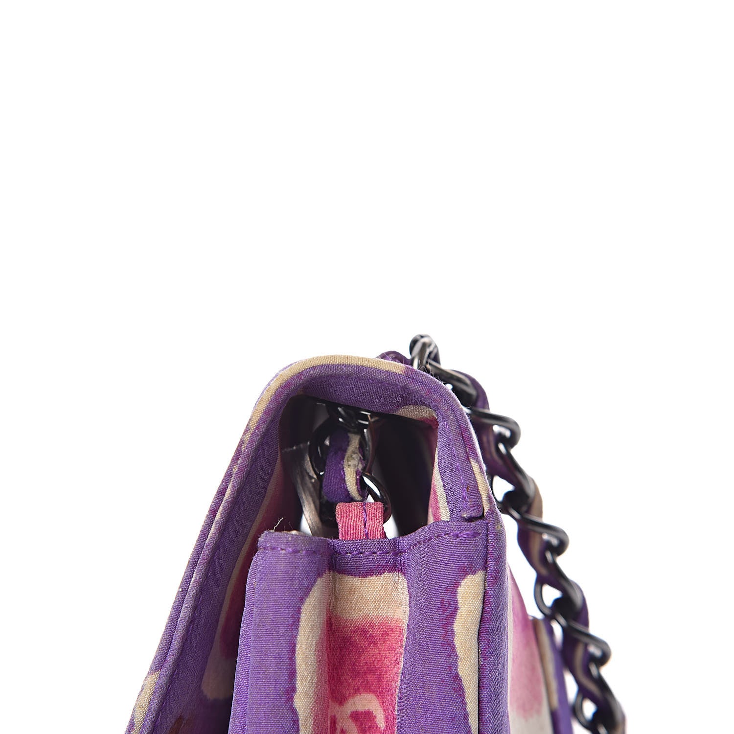 Chanel Nylon Printed Small Flap Purple 22 of 24