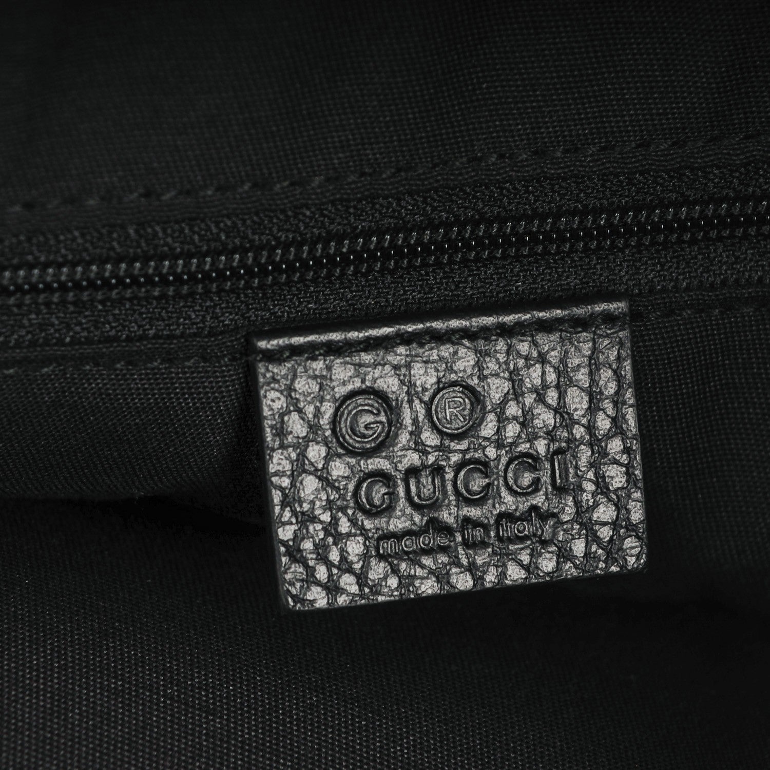 Gucci Pebbled Calfskin Medium Bamboo Bar Tote Black 6 of 7
