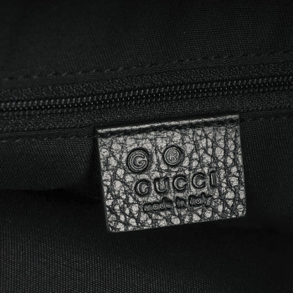Gucci Pebbled Calfskin Medium Bamboo Bar Tote Black 6 of 7