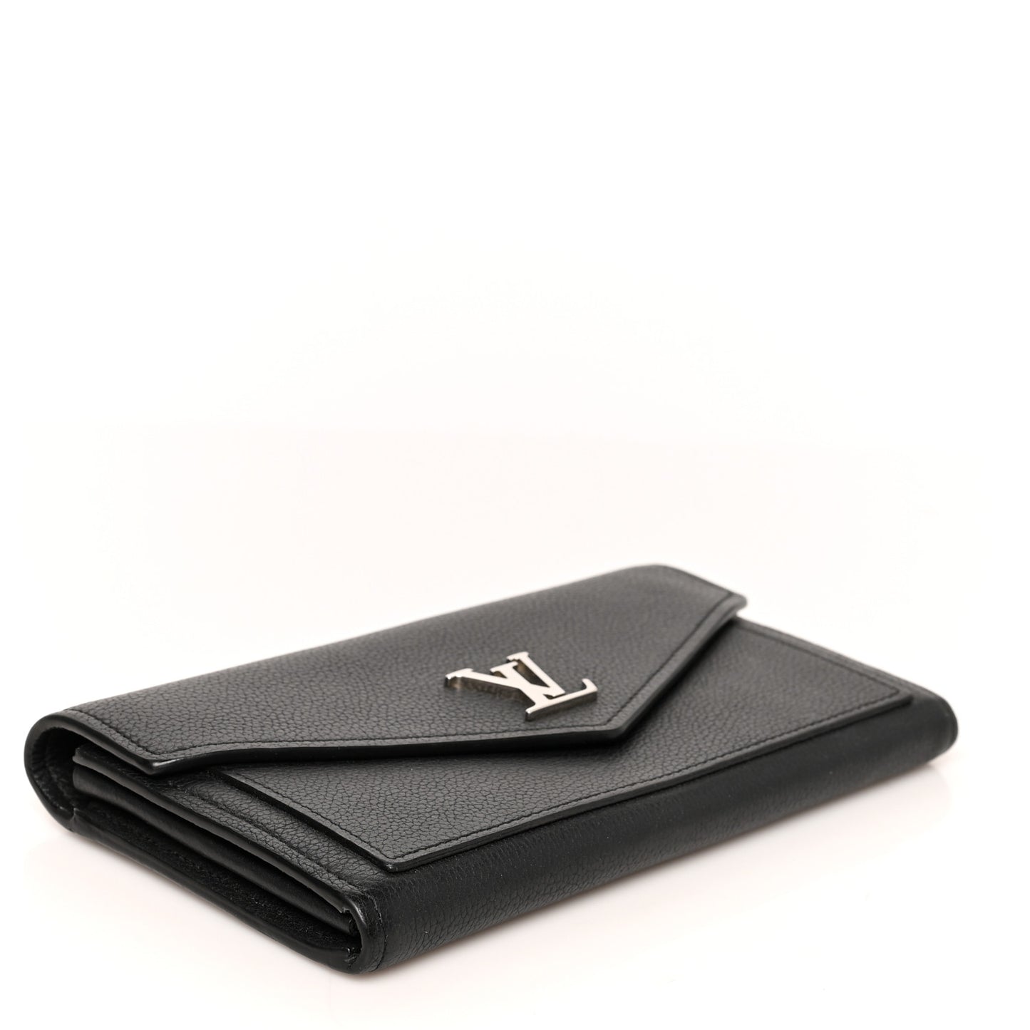 Soft Calfskin My Lockme Wallet Black