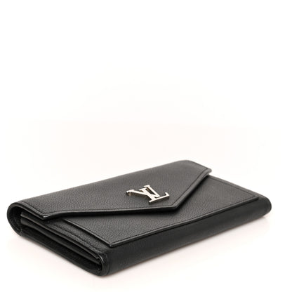 Louis Vuitton Soft Calfskin My Lockme Wallet Black 4 of 9