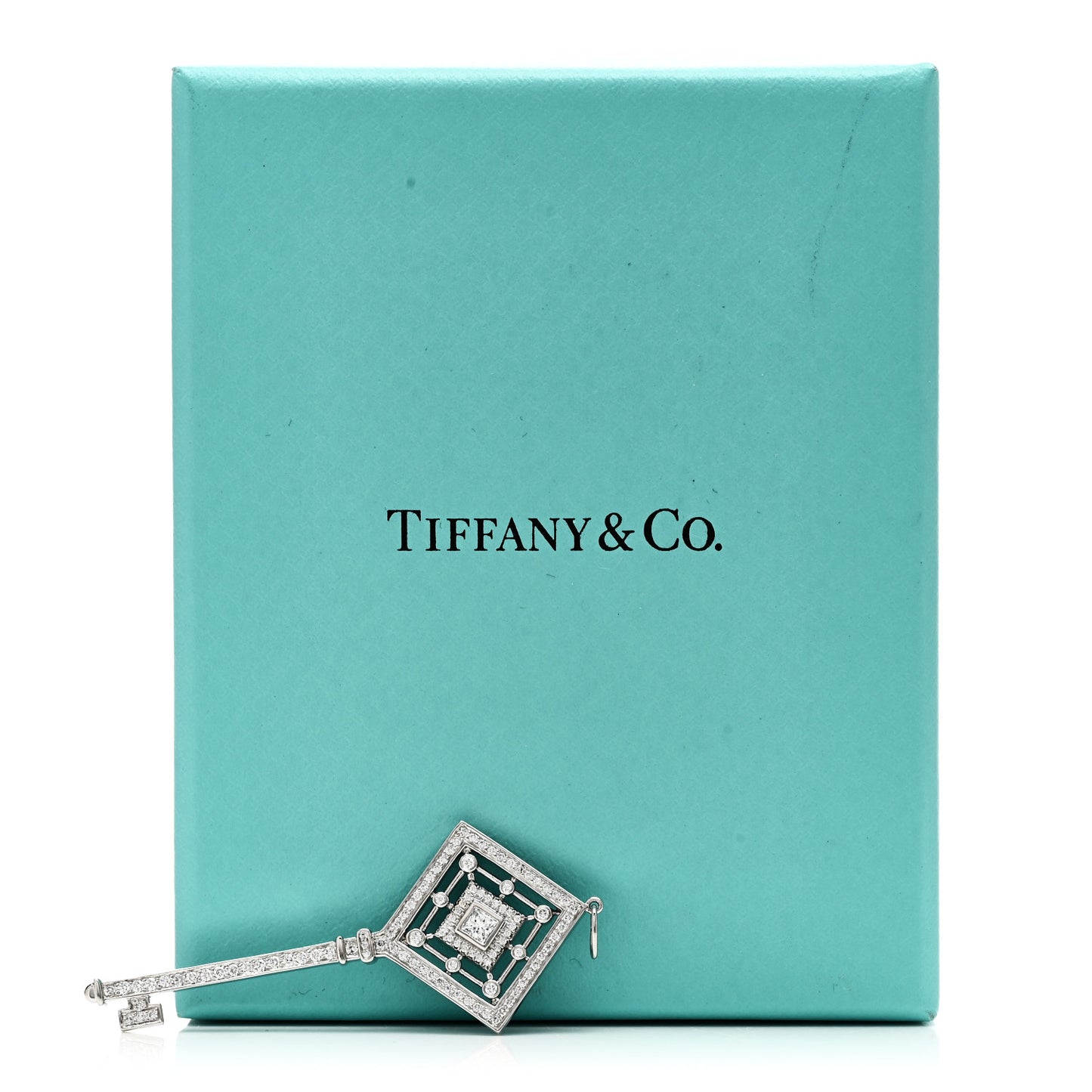 Platinum Diamond Grace Key Pendant