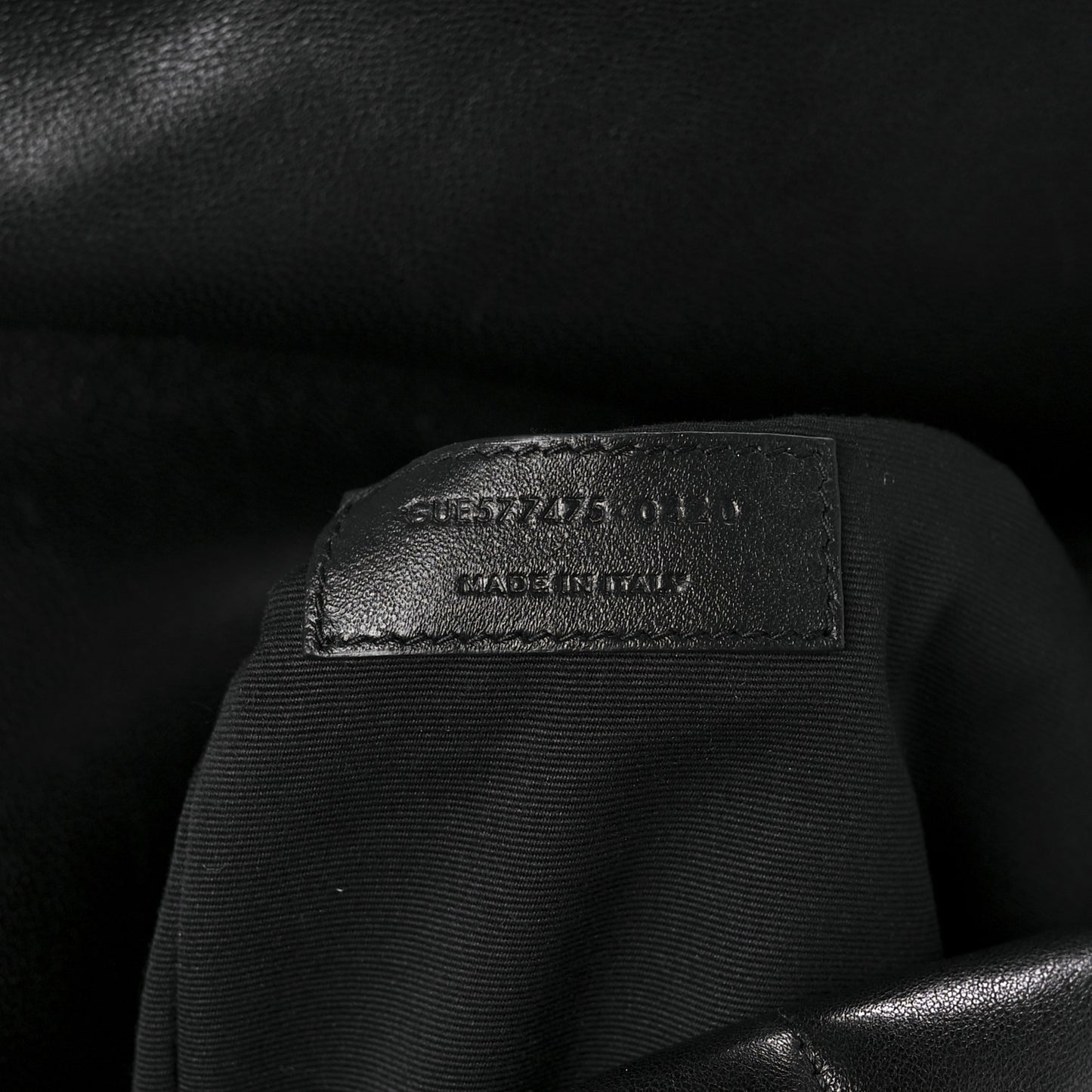 Lambskin Quilted Medium Loulou Puffer Monogram Chain Satchel Black