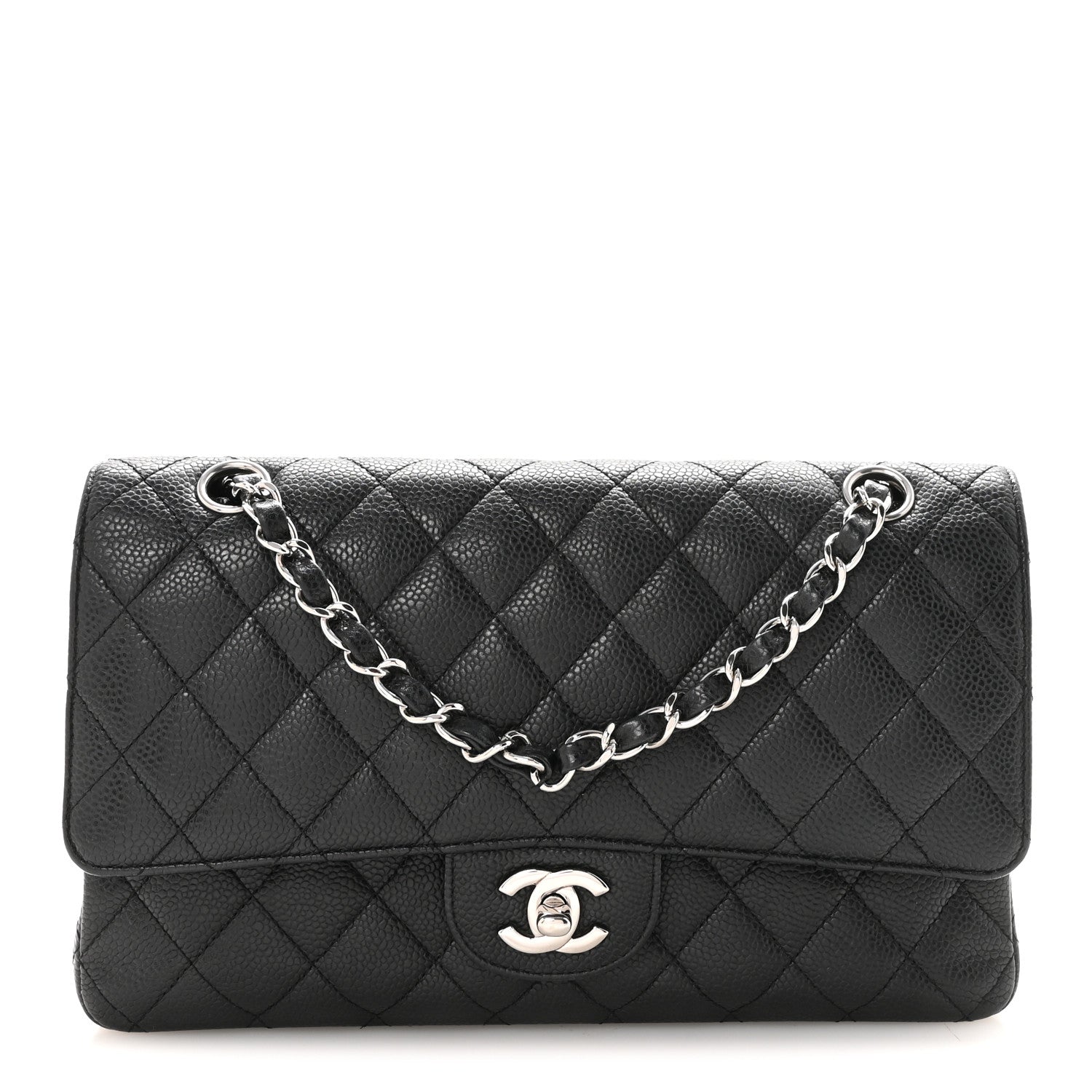 Chanel Caviar Quilted Medium Double Flap Black 1 of 10