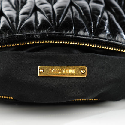 Miu Miu Nappa Matelasse Lux Shoulder Bag Nero Black 6 of 8