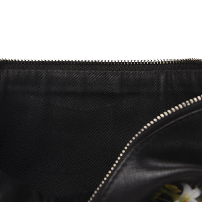 Givenchy Textured Coated Canvas Medium Antigona Shark Jaw Cosmetic Pouch Black 14 of 16