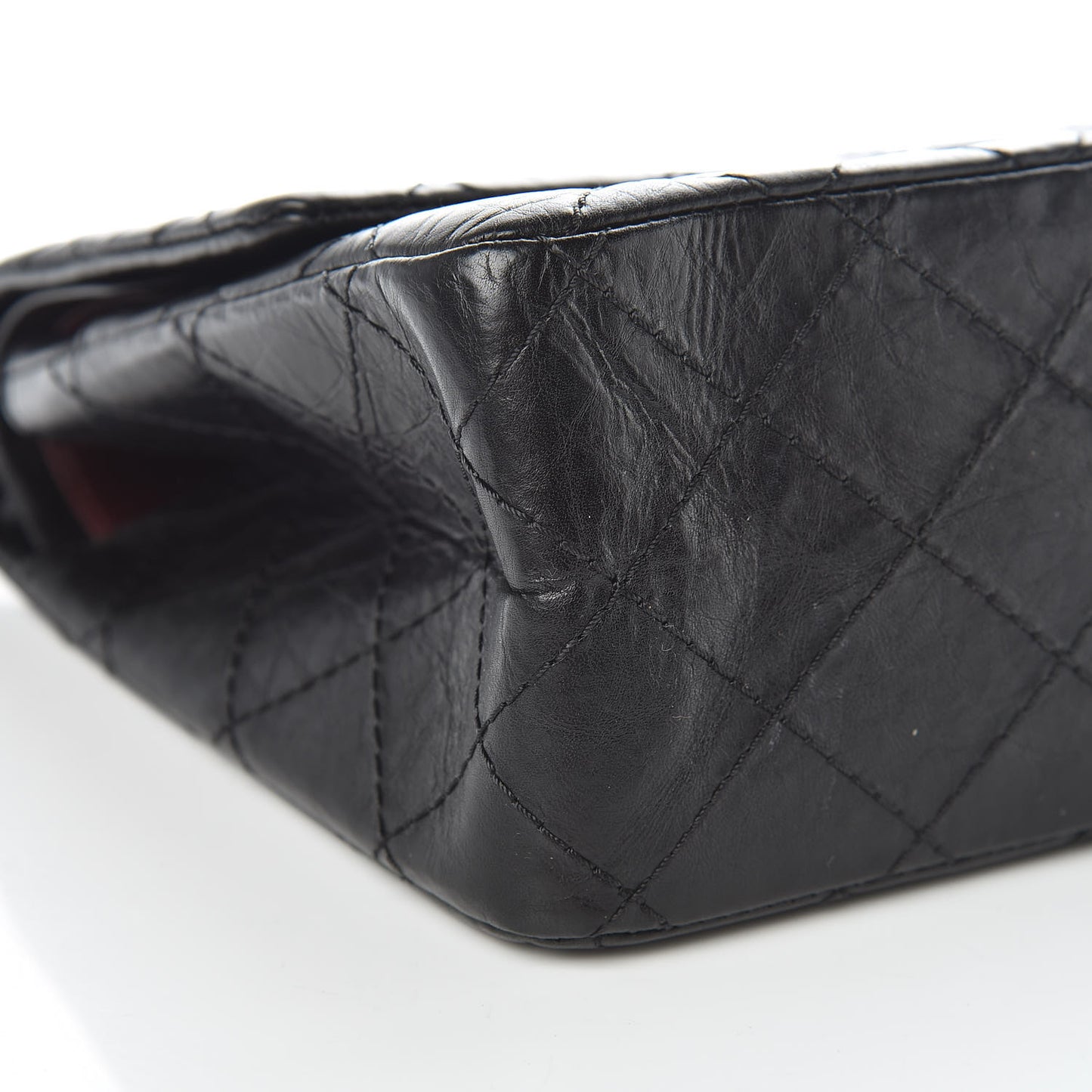 Aged Calfskin Quilted 2.55 Reissue 226 Flap Black