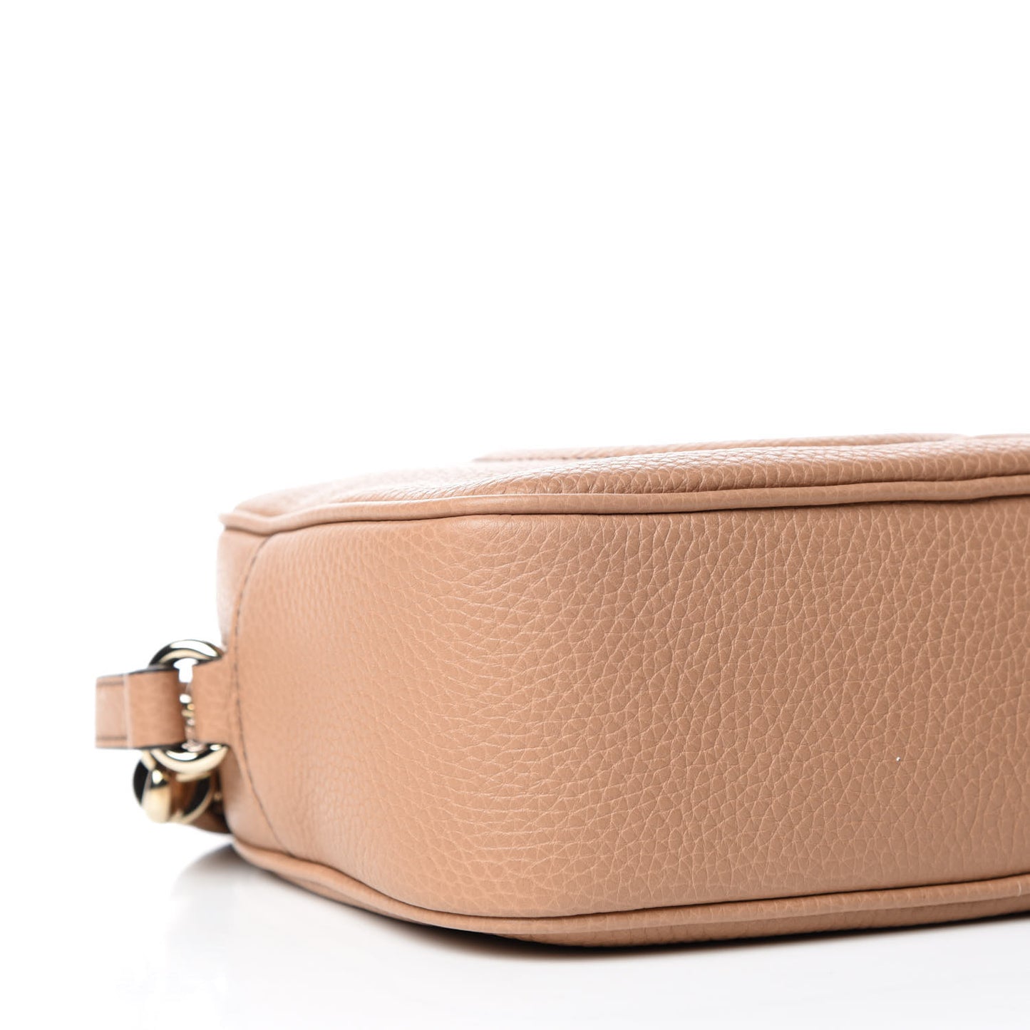 Pebbled Calfskin Small Soho Disco Bag Camelia