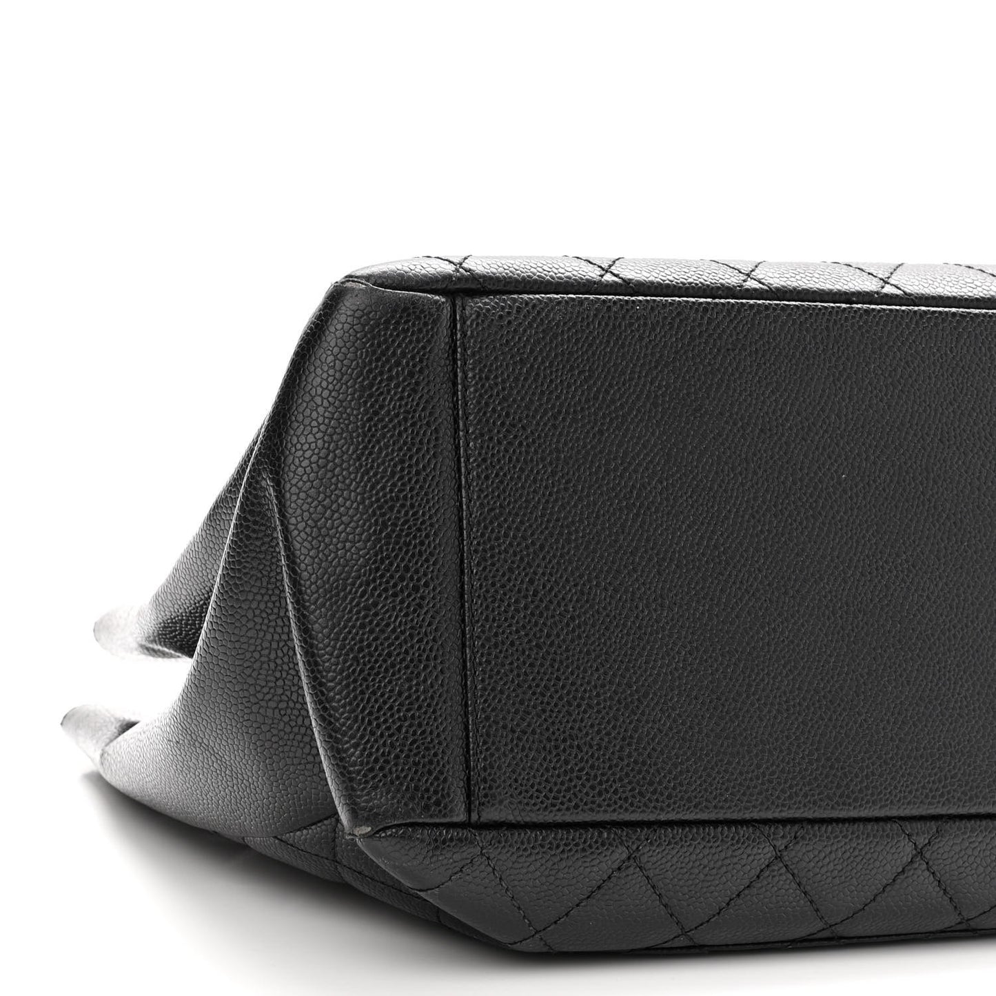 Caviar Quilted Grand Shopping Tote GST Black