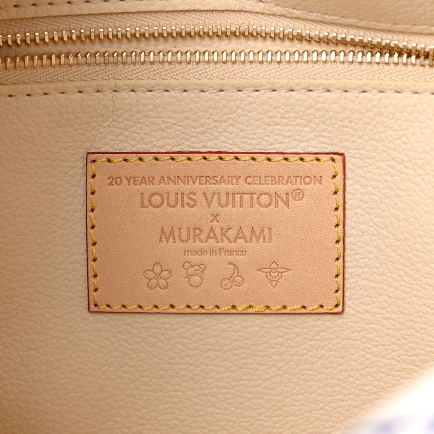 LV x TM Monogram Multicolor Cosmetic Pouch GM White