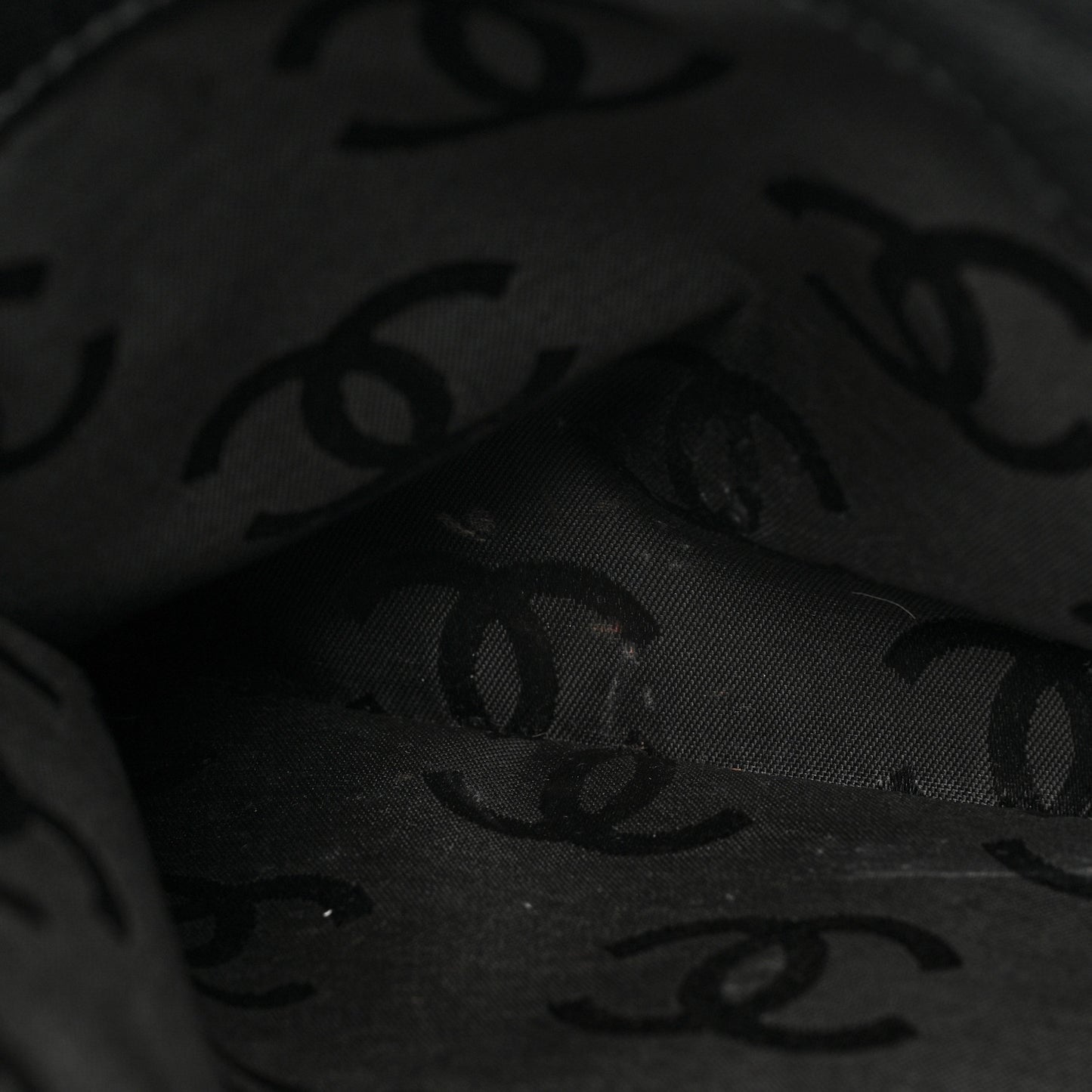 Caviar CC Stitched Small Tote Black