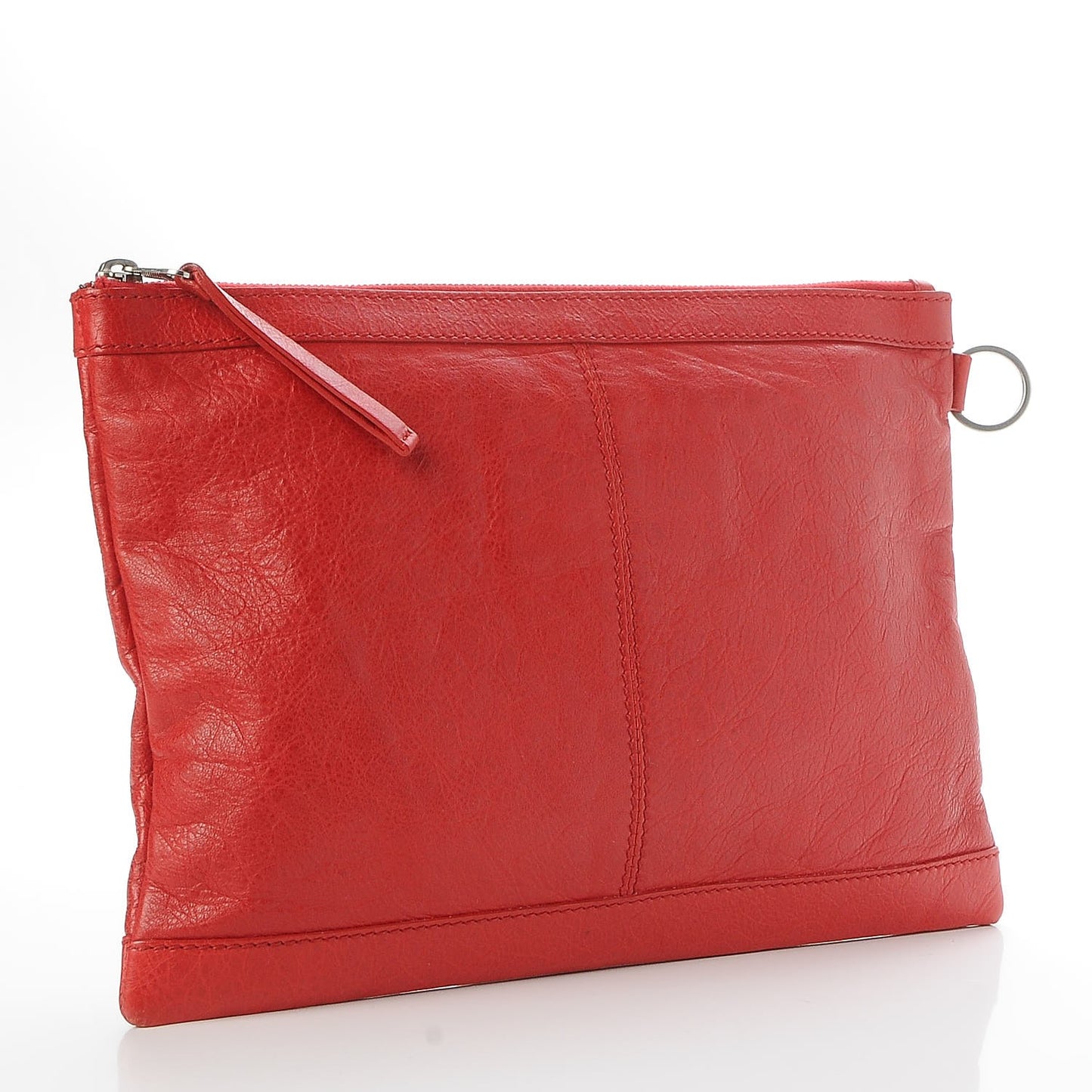 Agneau Arena Classic Hardware Medium Clip Rouge Coquelicot