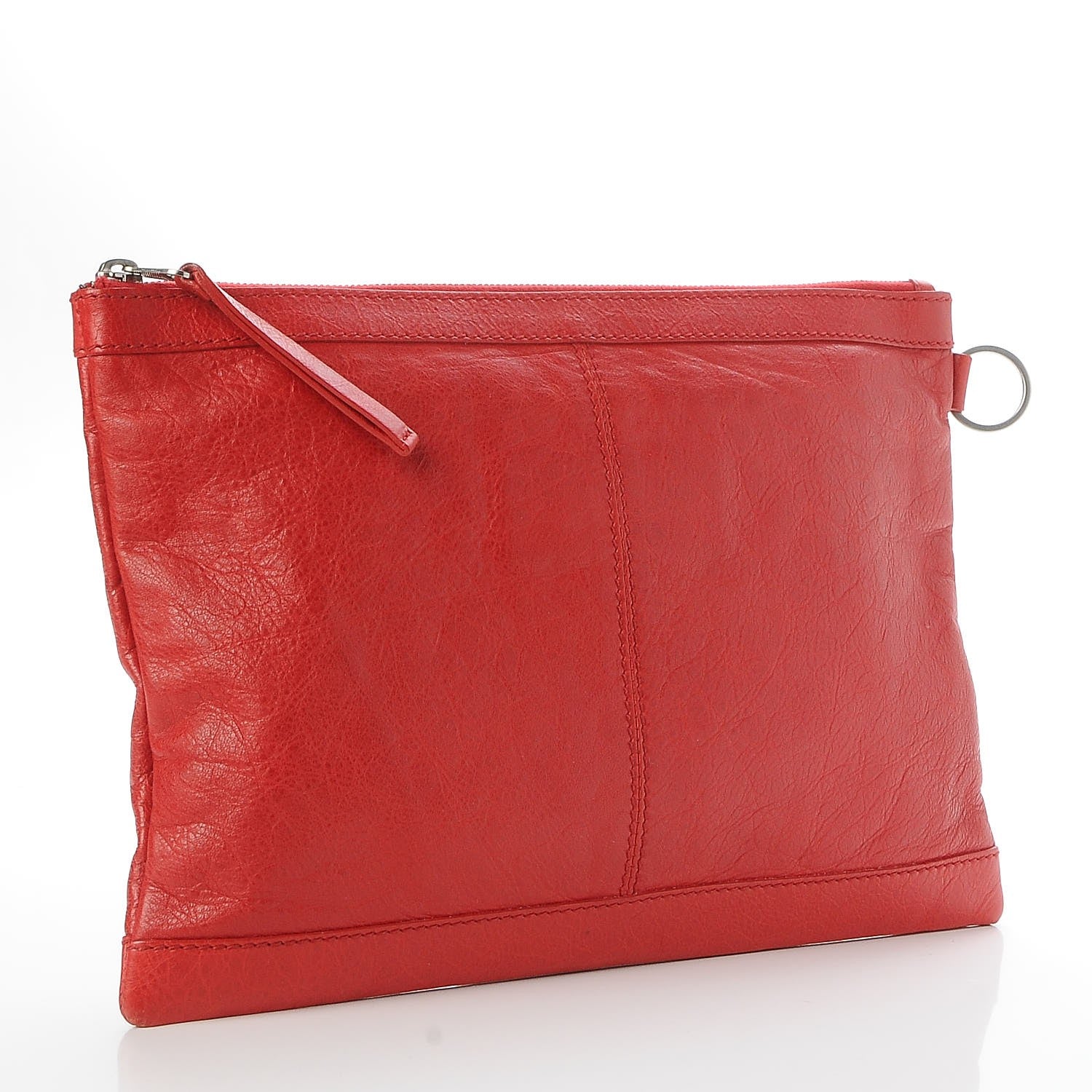 Balenciaga Agneau Arena Classic Hardware Medium Clip Rouge Coquelicot 3 of 7