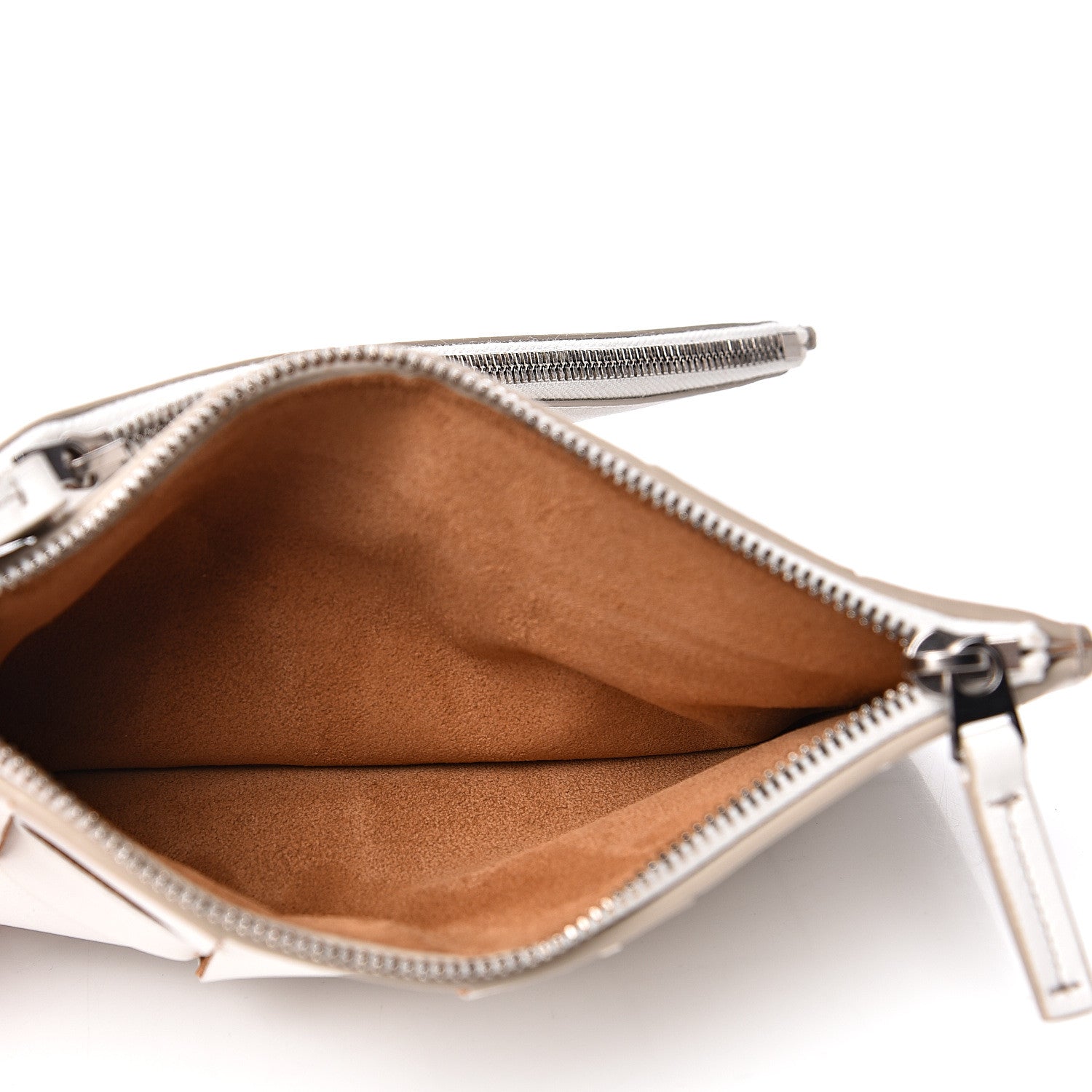 Bottega Veneta Nappa Maxi Intreccio Small Pouch White 4 of 9