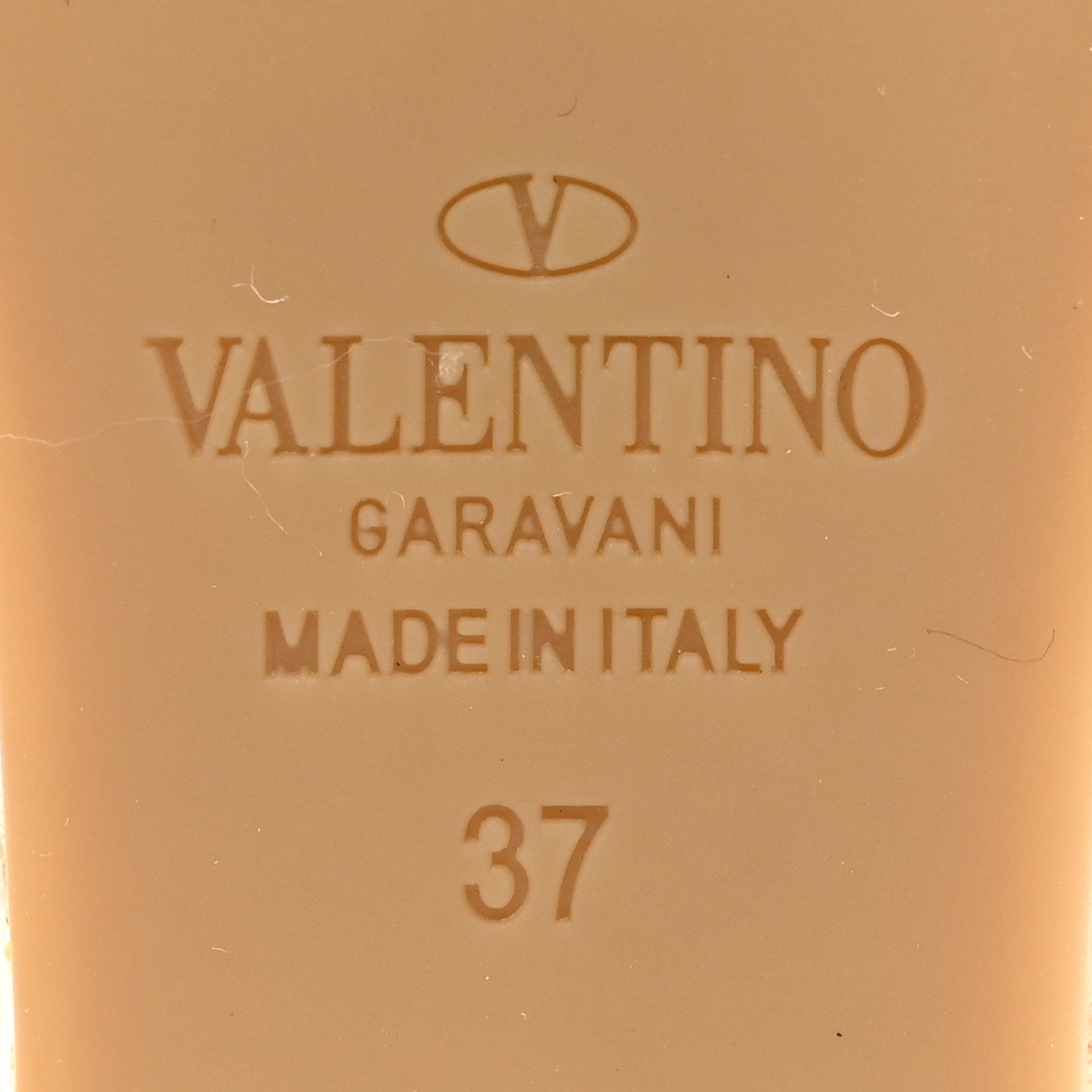 Valentino Garavani Grained Calfskin Rockstud Ankle Strap Espadrille 15/105mm Wedge Sandals 37 Cuoio Natural 6 of 11